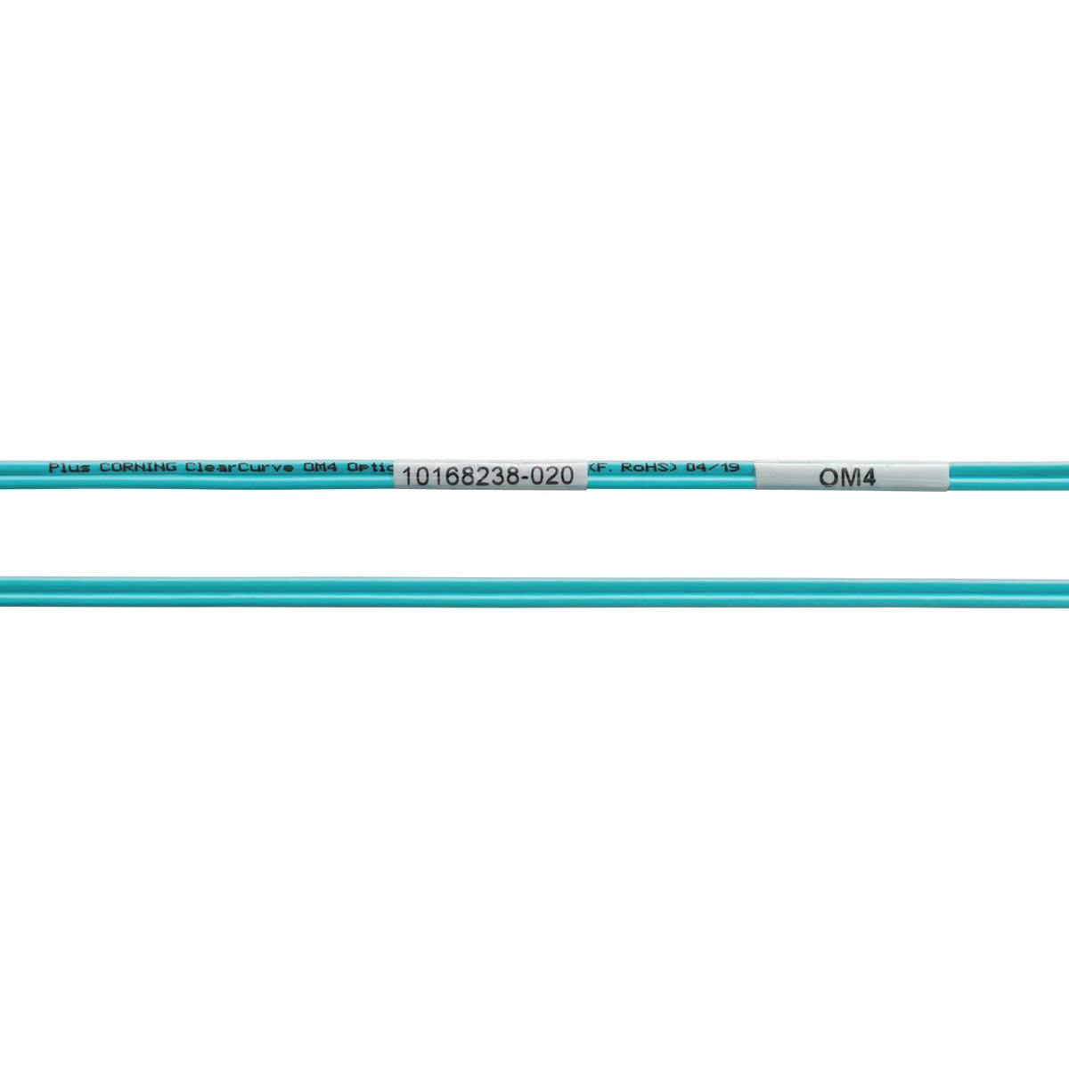 Spectacle-type optical fiber cable (multi 50μm OM4, LC×2-LC×2, 2m) HKB-OM4LCLC-02