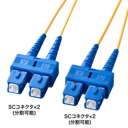 Spectacle-type optical fiber cable (single 8.6μm, SC×2-SC×2, 30m) HKB-SCSC1-30N