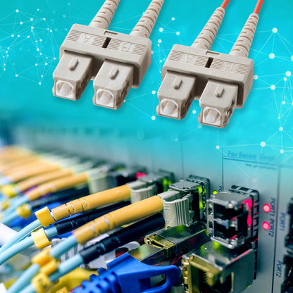 Spectacle-type optical fiber cable (multi-type 50μm, SC×2-SC×2, 5m) HKB-SCSC5-05N