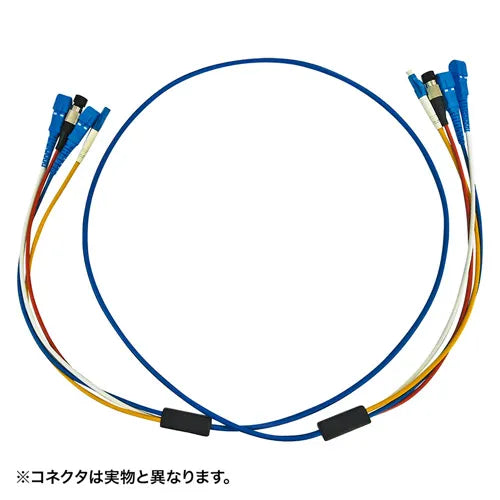 Robust fiber optic cable (single 9μm, SC×4-SC×4, 50m) HKB-SCSCRB1-50