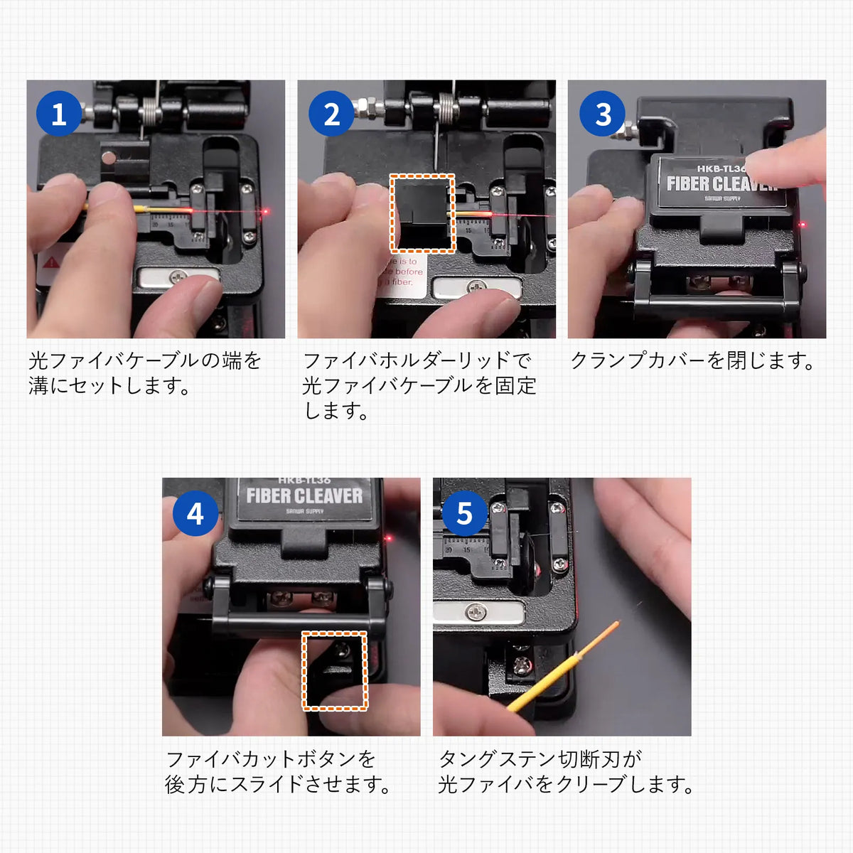 光ファイバクリーバー HKB-TL36