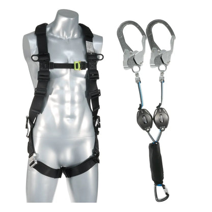Harness and lanyard set HS-20BKB-A