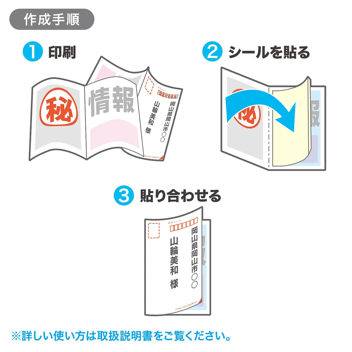 Inkjet-compatible secret postcard JP-HKSEC13N
