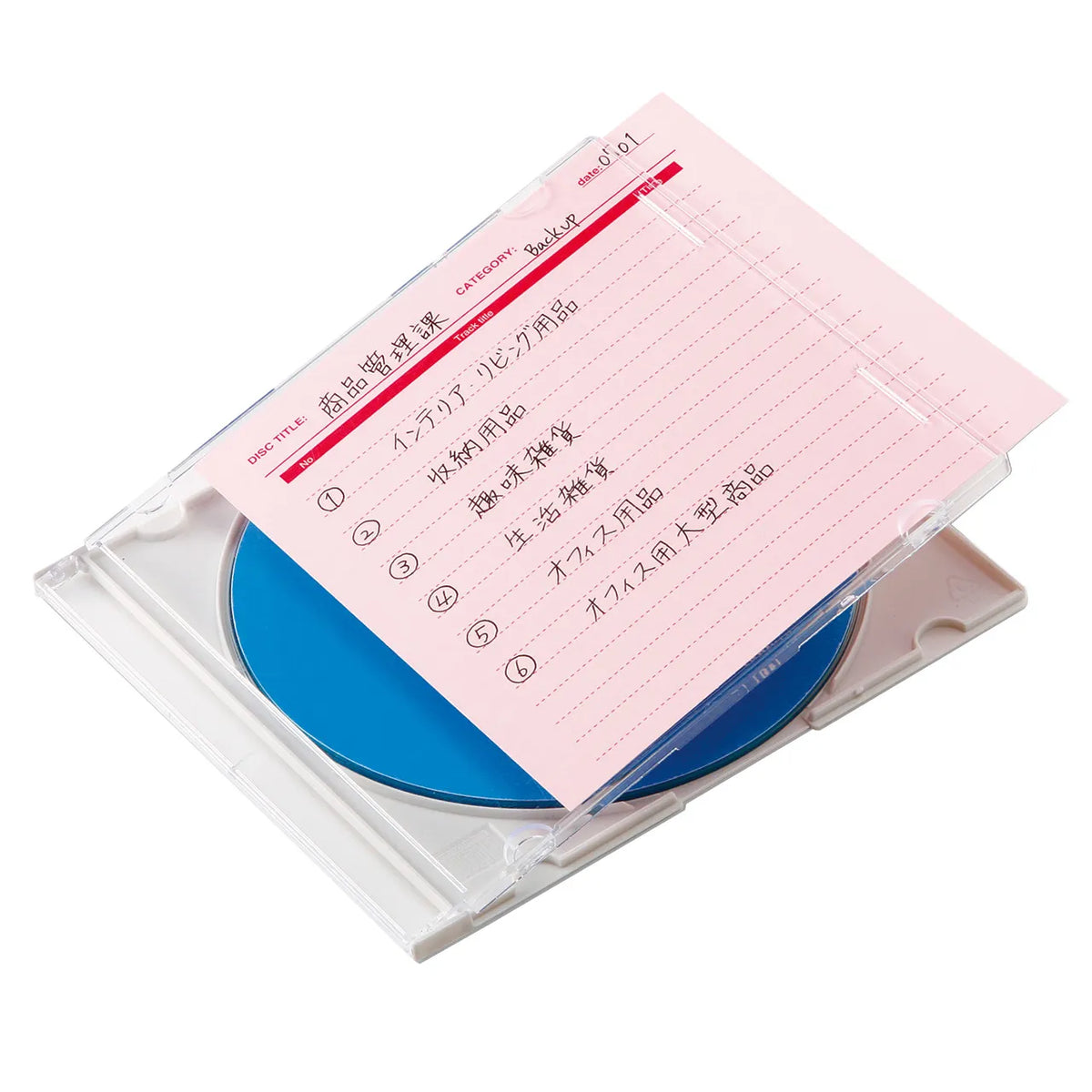 Handwritten index cards (pink) JP-IND6P
