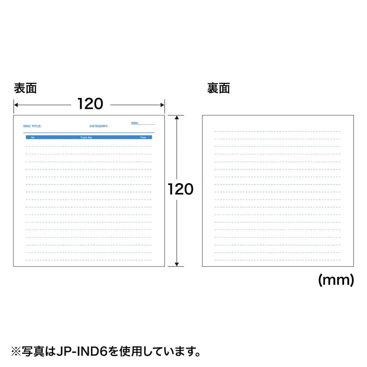 Handwritten index cards (pink) JP-IND6P