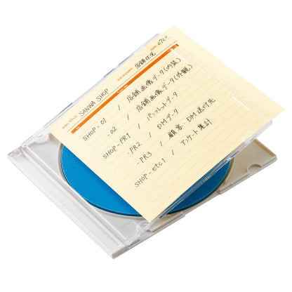 手書き用インデックスカード（イエロー） JP-IND6Y
