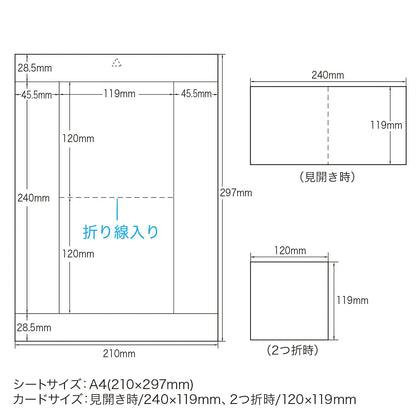 Photo glossy CD/DVD case card (fold-out) JP-INDGK2N
