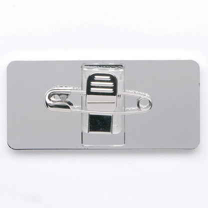 DIY Name Tag Making Kit (Standard Size, Silver) JP-NAME32