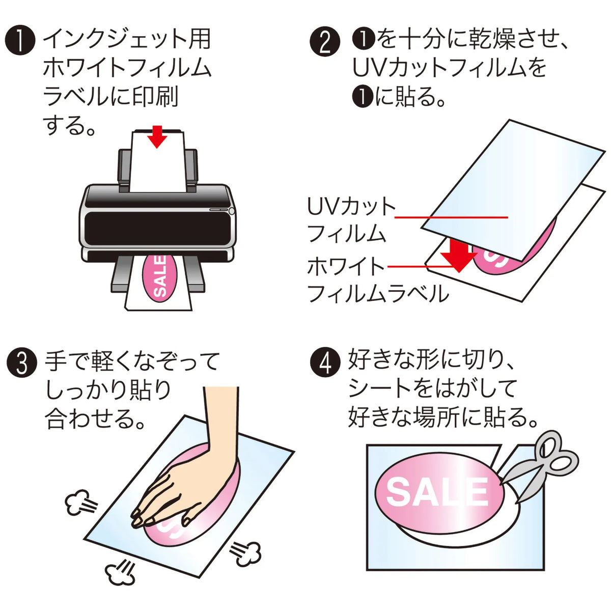 DIY Sticker Kit that peels off easily JP-STK01N