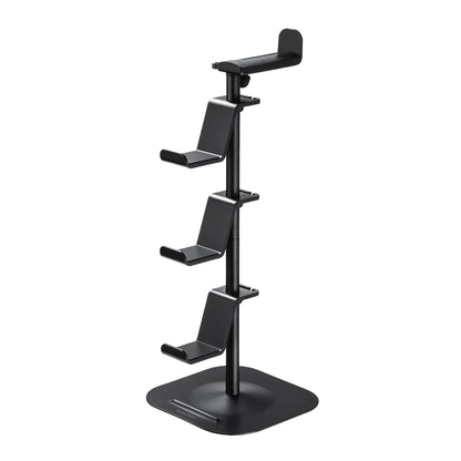 Game controller stand (with headphone holder, black) JY-STN1BK