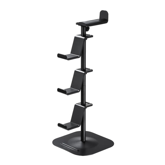 Game controller stand (with headphone holder, black) JY-STN1BK