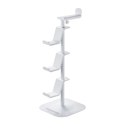 Game controller stand (with headphone holder, white) JY-STN1W