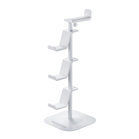 Game controller stand (with headphone holder, white) JY-STN1W