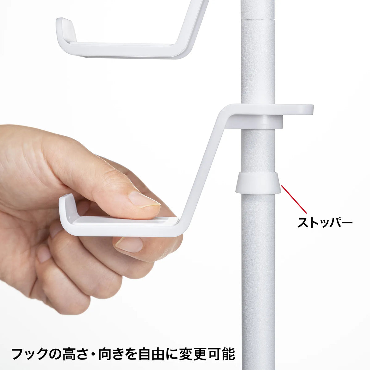 Game controller stand (with headphone holder, white) JY-STN1W