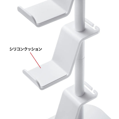 Game controller stand (with headphone holder, white) JY-STN1W
