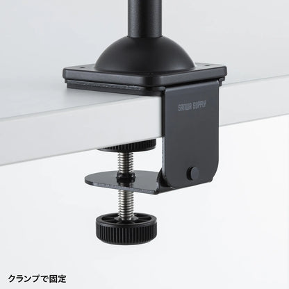 クランプ付きゲームコントローラースタンド（ヘッドフォンホルダー付・ブラック） JY-STN2BK