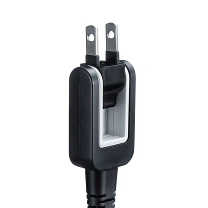 Power cord compatible with spectacle-type connector KB-DM2S12A-02