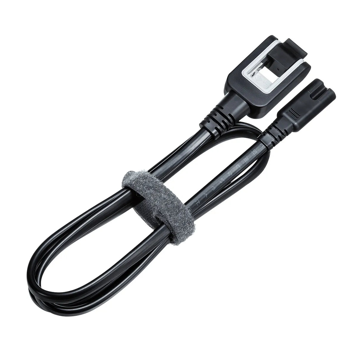 Power cord compatible with spectacle-type connector KB-DM2S12A-1