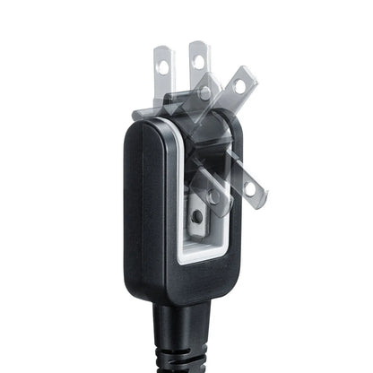 Power cord compatible with spectacle-type connector KB-DM2S12A-3