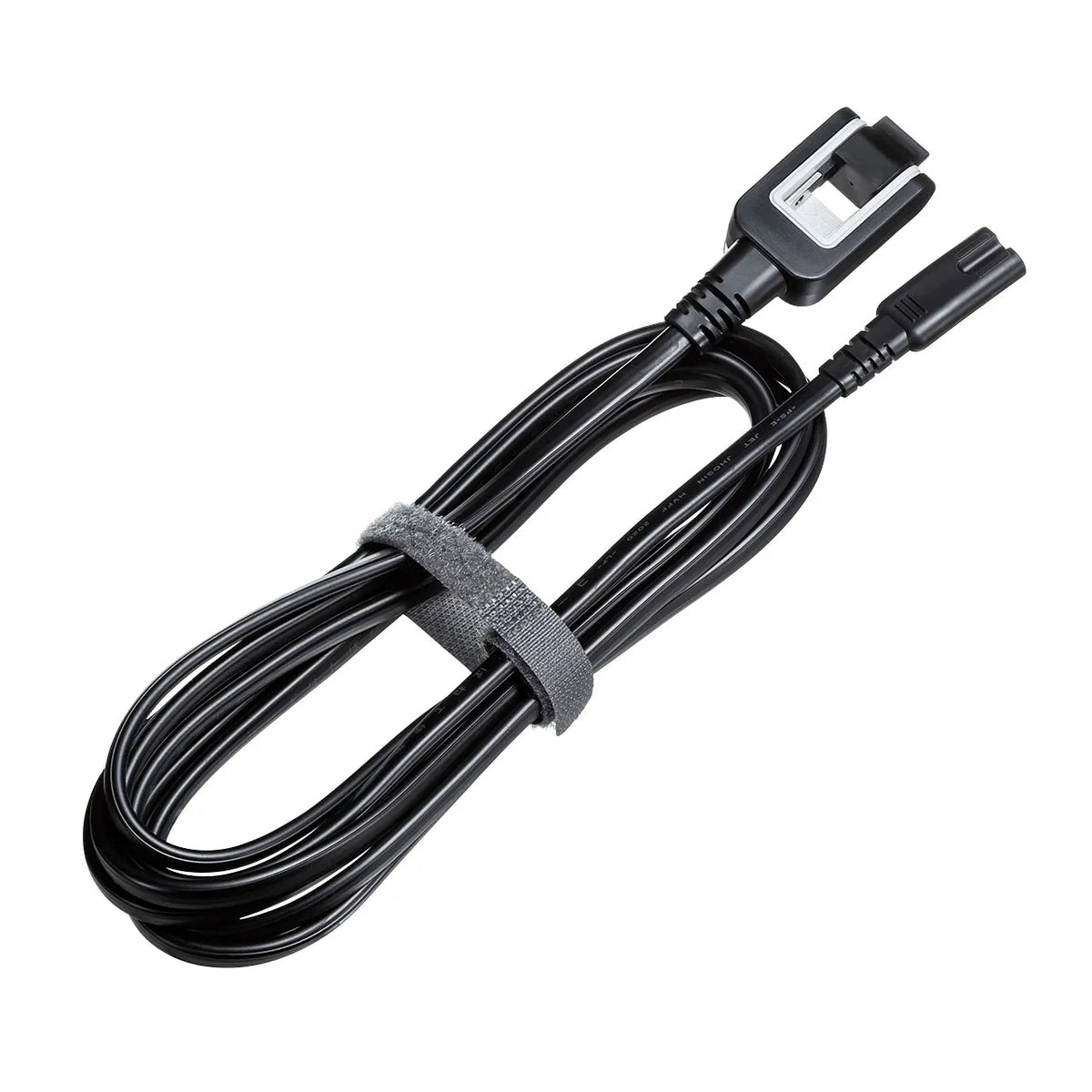 Power cord compatible with spectacle-type connector KB-DM2S12A-3