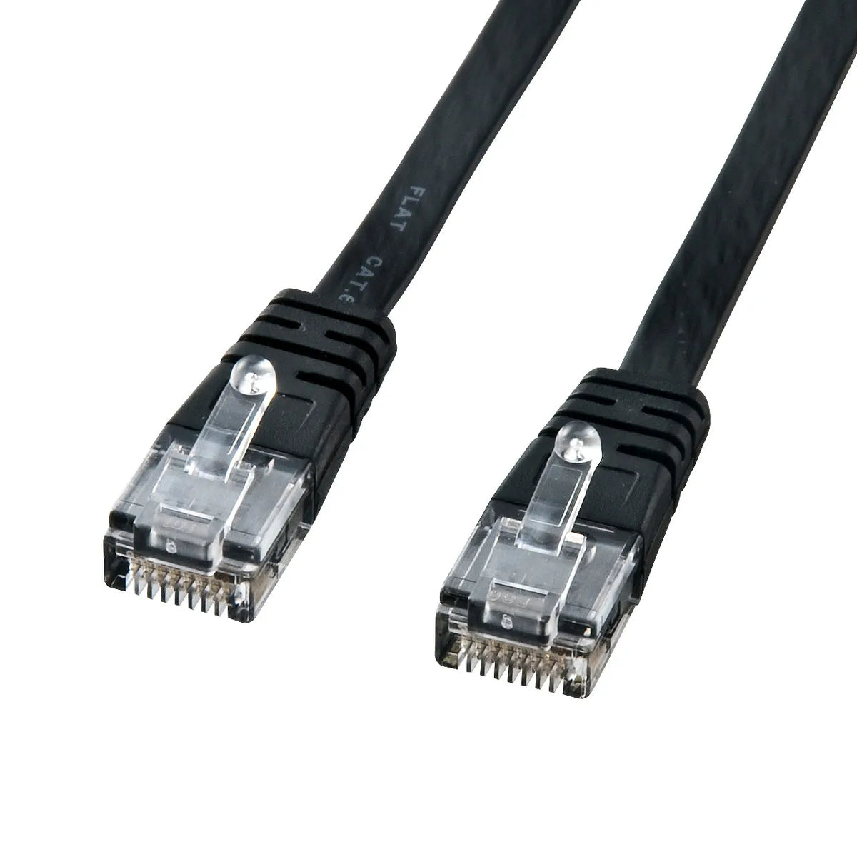 カテゴリ6フラットケーブル2m(ブラック) KB-FL6-02BKN