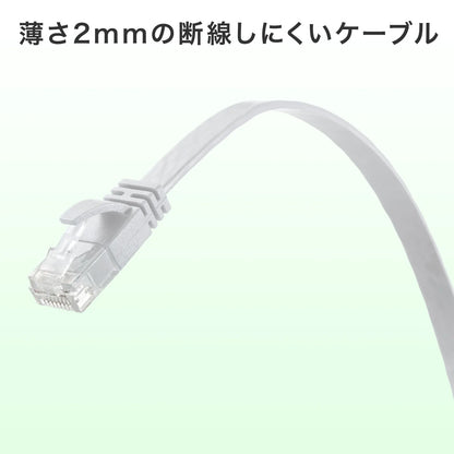 Category 6A Flat LAN Cable KB-FL6AL-15W