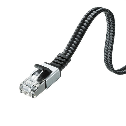 Category 6A Mesh Flat LAN Cable KB-FL6AME-01BK