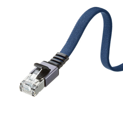 Category 6A Mesh Flat LAN Cable KB-FL6AME-01BL