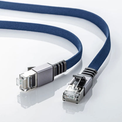 Category 6A Mesh Flat LAN Cable KB-FL6AME-01BL