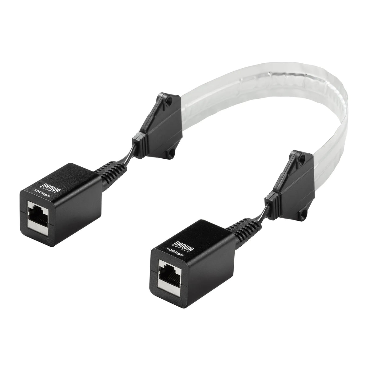すきま用 CAT6A 延長LANケーブル（PoE対応） KB-FL6ASTP-EX