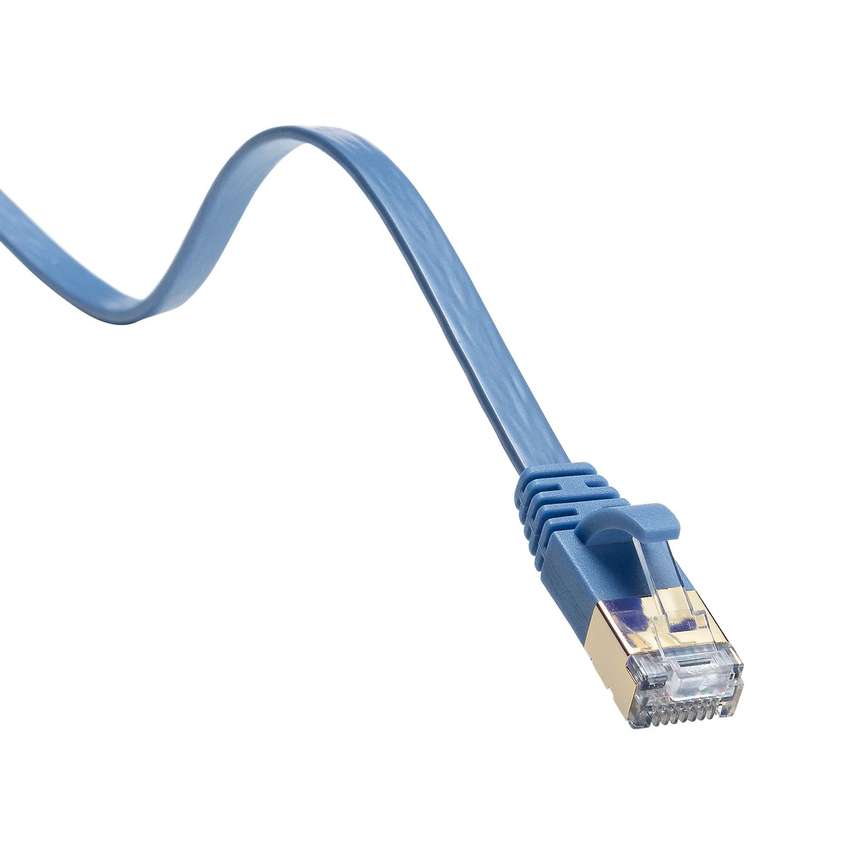 CAT7 Flat LAN Cable (0.5m, Blue) KB-FLU7-005BL