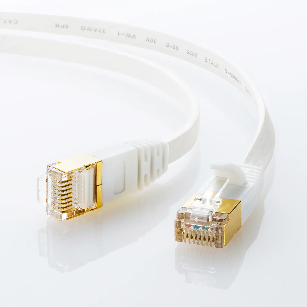 CAT7 Ultra Flat LAN Cable (1m, White) KB-FLU7-01W