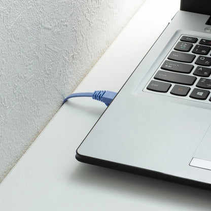 CAT7フラットLANケーブル（2m・ブルー） KB-FLU7-02BL