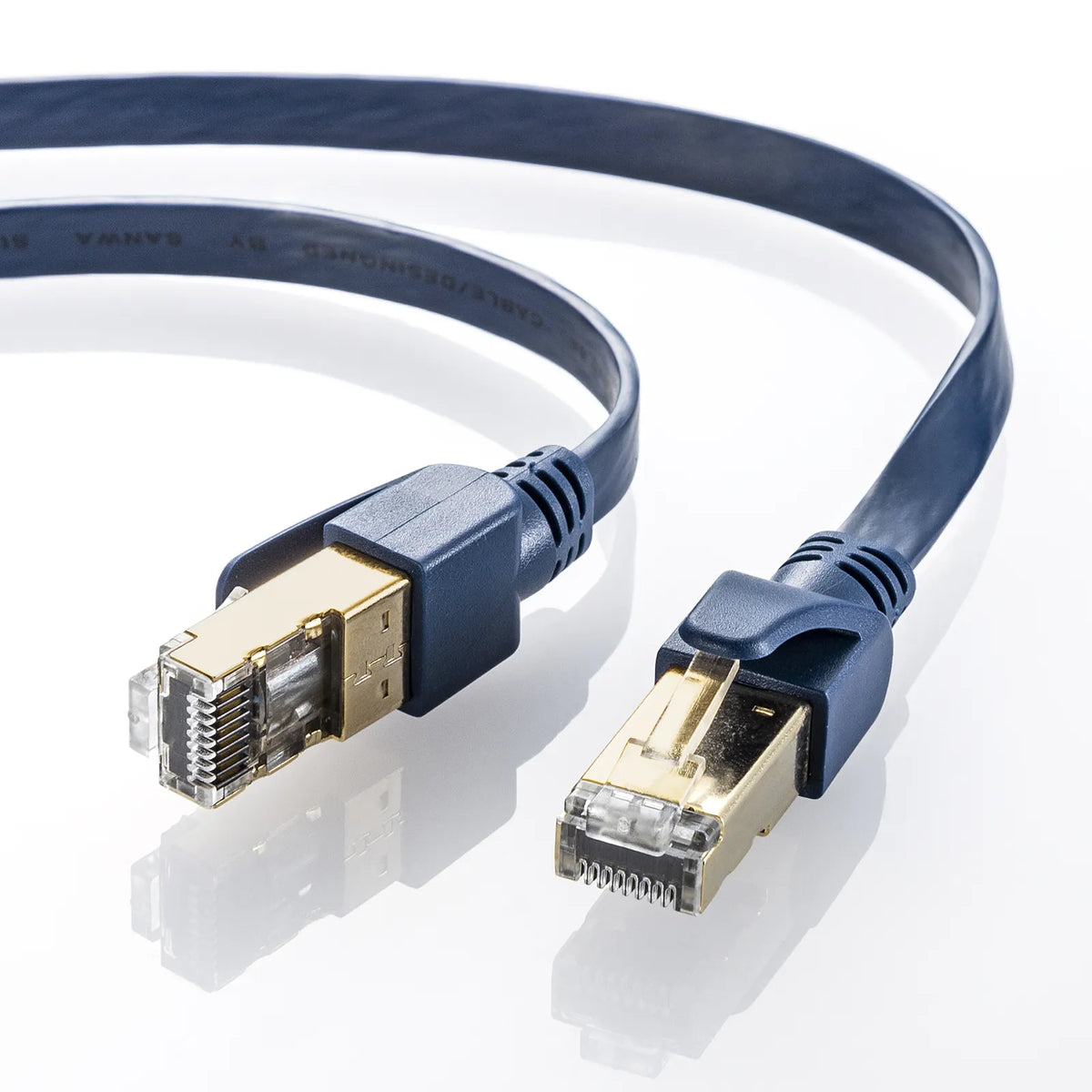 Category 6A Solder Industrial Flat LAN Cable KB-HFL6A-01NV