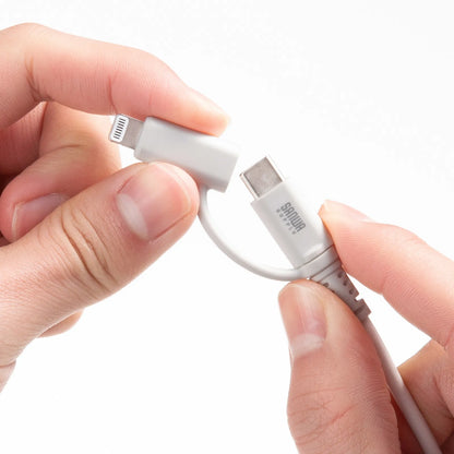 USB 2.0 Type-C Cable (with Lightning adapter, white) KB-IPLTCCP6010W