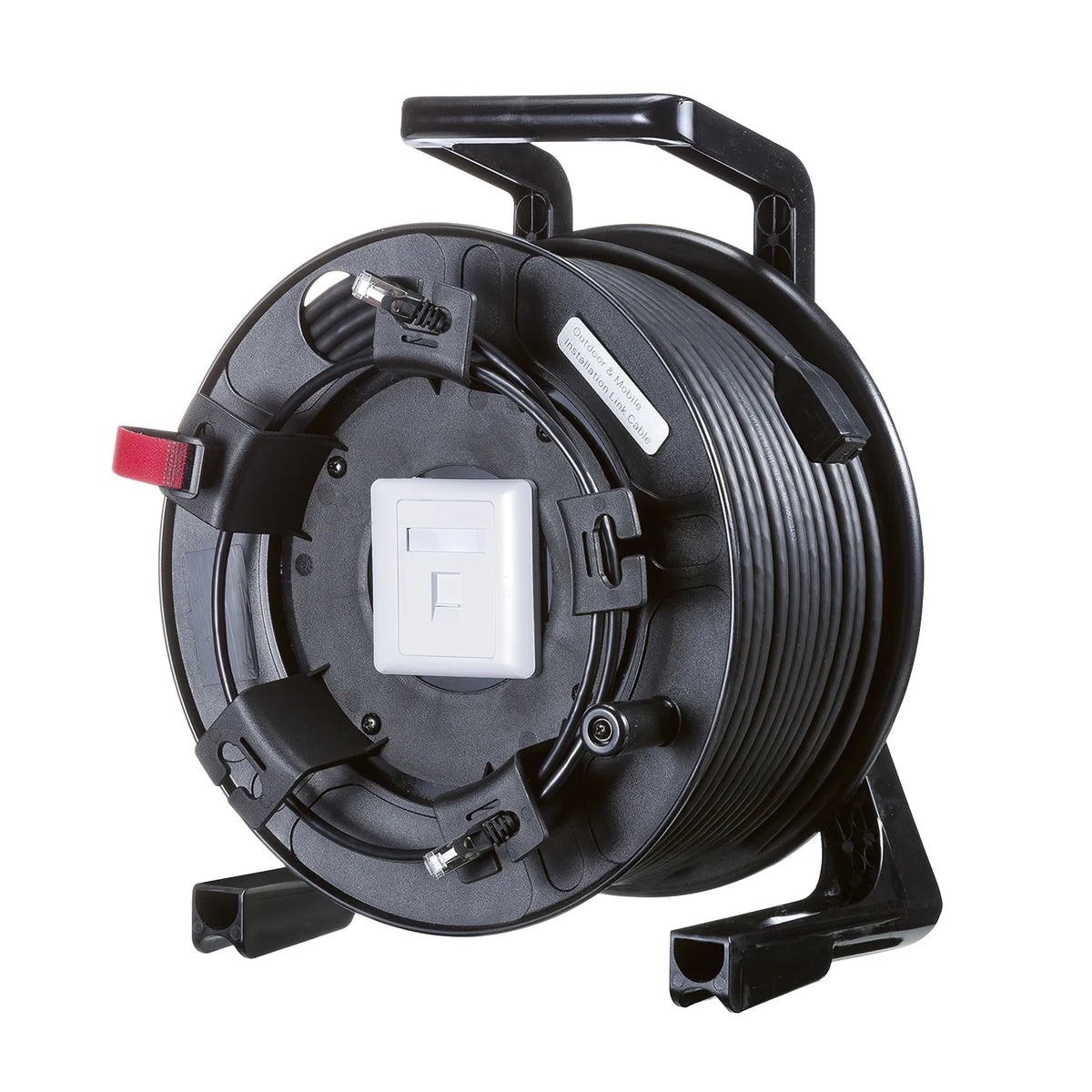 Outdoor retractable extension CAT6A LAN cable KB-MKE21BK