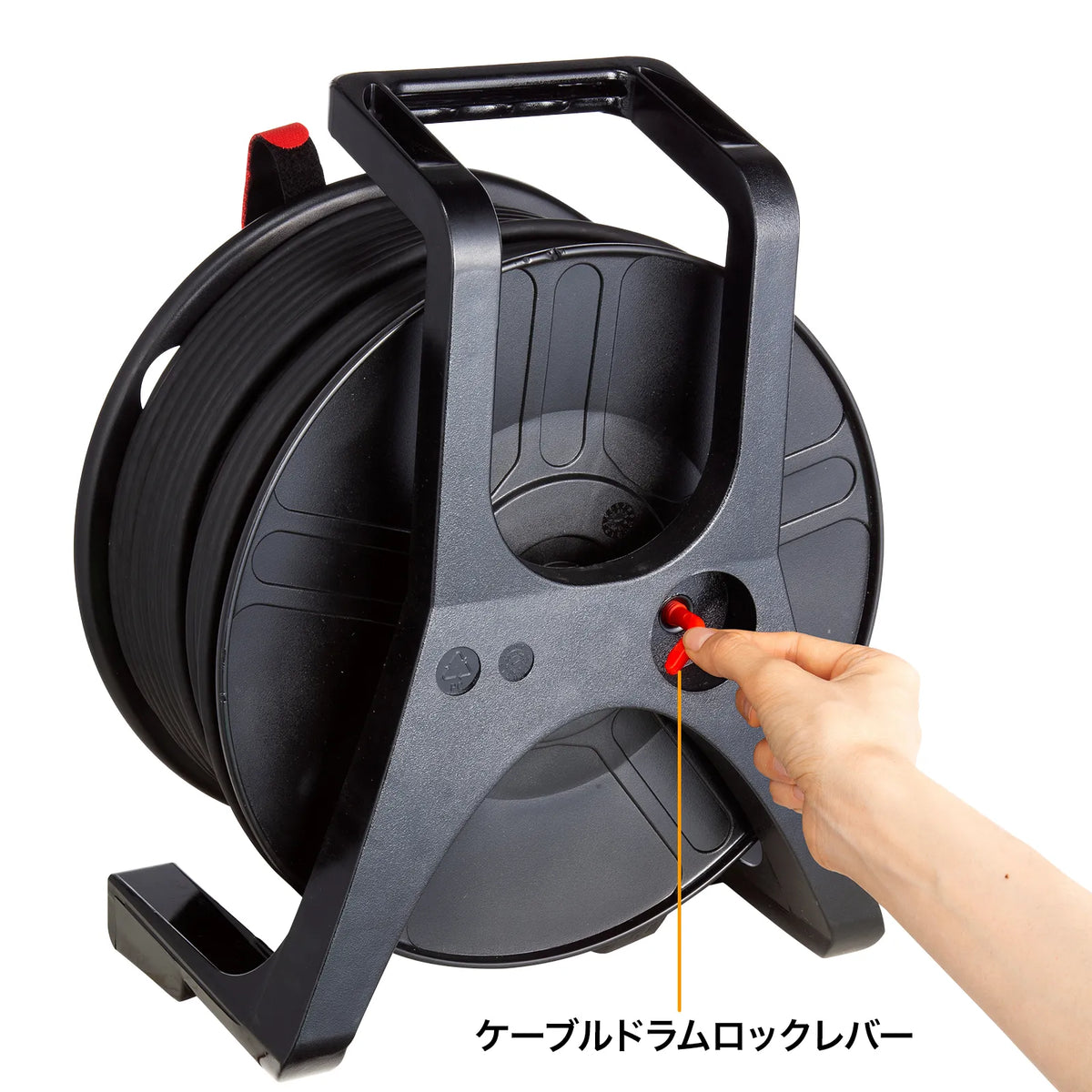 Outdoor retractable extension CAT6A LAN cable KB-MKE21BK