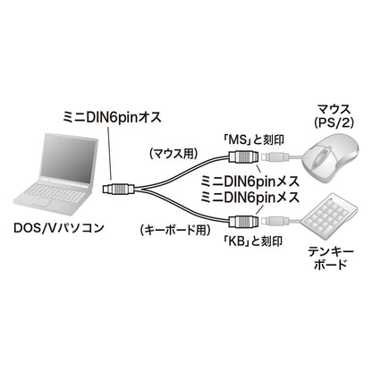 PS/2 Splitter (0.2m) KB-PSY02K2