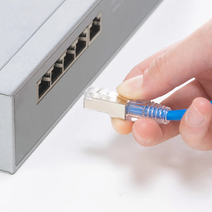 カテゴリ5eSTP LANケーブル（スリム、やわらか、ツメ折れ防止コネクタ） KB-SL5STPS-01BL