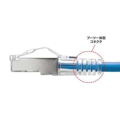 カテゴリ5eSTP LANケーブル（スリム、やわらか、ツメ折れ防止コネクタ） KB-SL5STPS-01BL