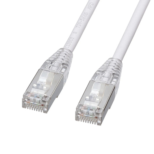 Category 5e STP LAN Cable (Slim, Flexible, Anti-Snag Connector) KB-SL5STPS-01W