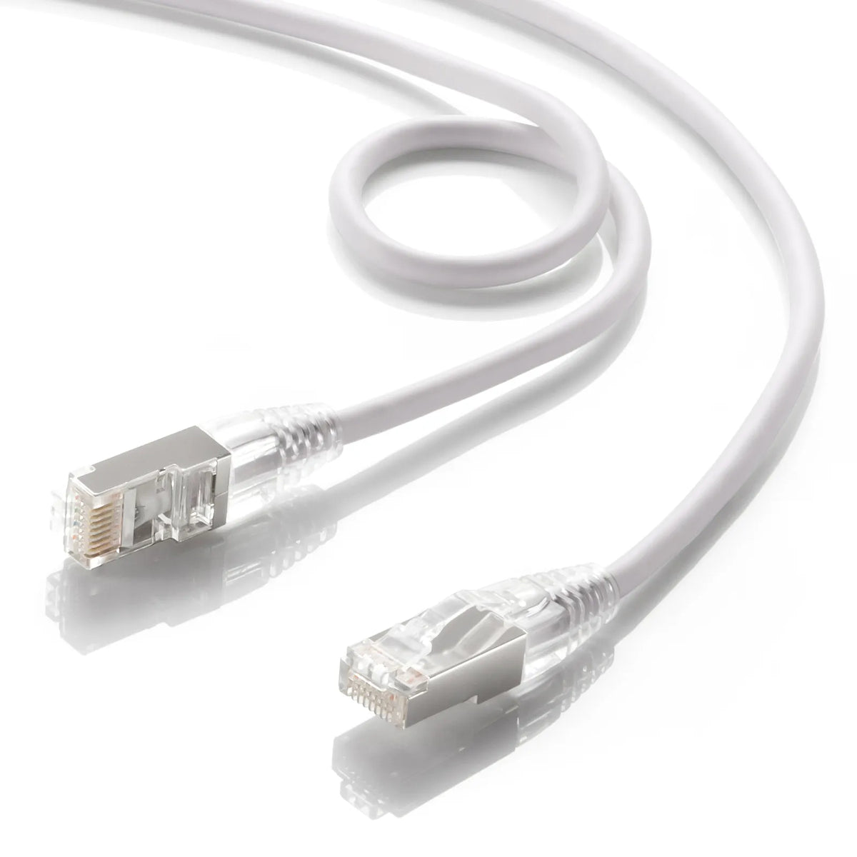Category 5e STP LAN Cable (Slim, Flexible, Anti-Snag Connector) KB-SL5STPS-01W