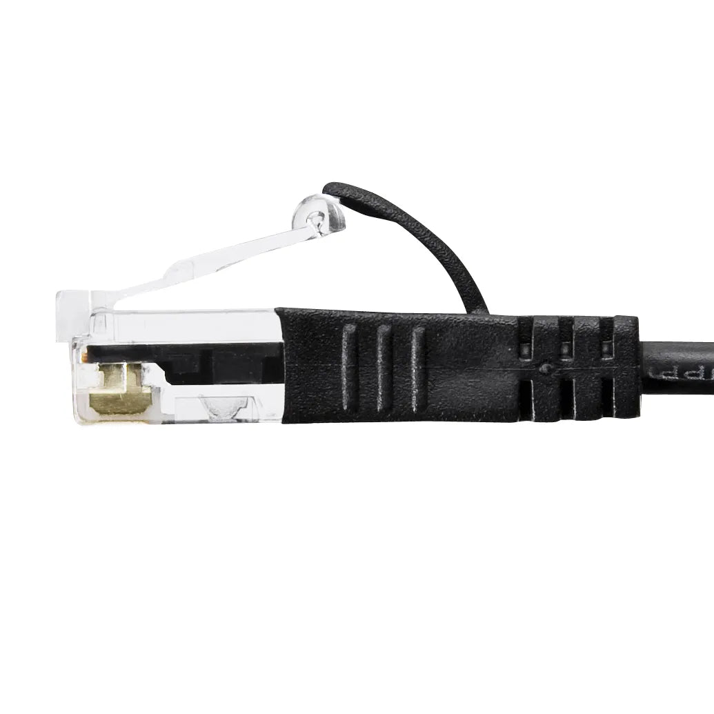 Category 6 compliant ultra-thin LAN cable (black, 1m) KB-SL6-01BK