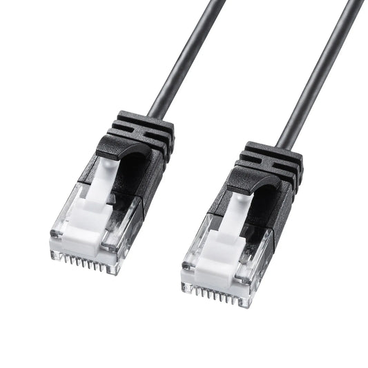 Category 6A Ultra-Thin LAN Cable KB-SL6A-01BK