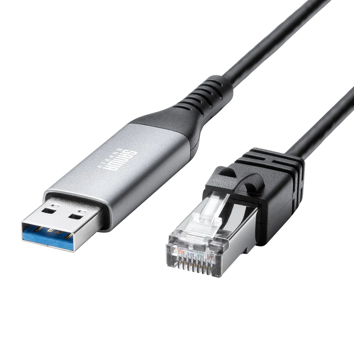 USB A LAN変換ケーブル（Gigabit対応・1m） KB-SL6ALAN01BK