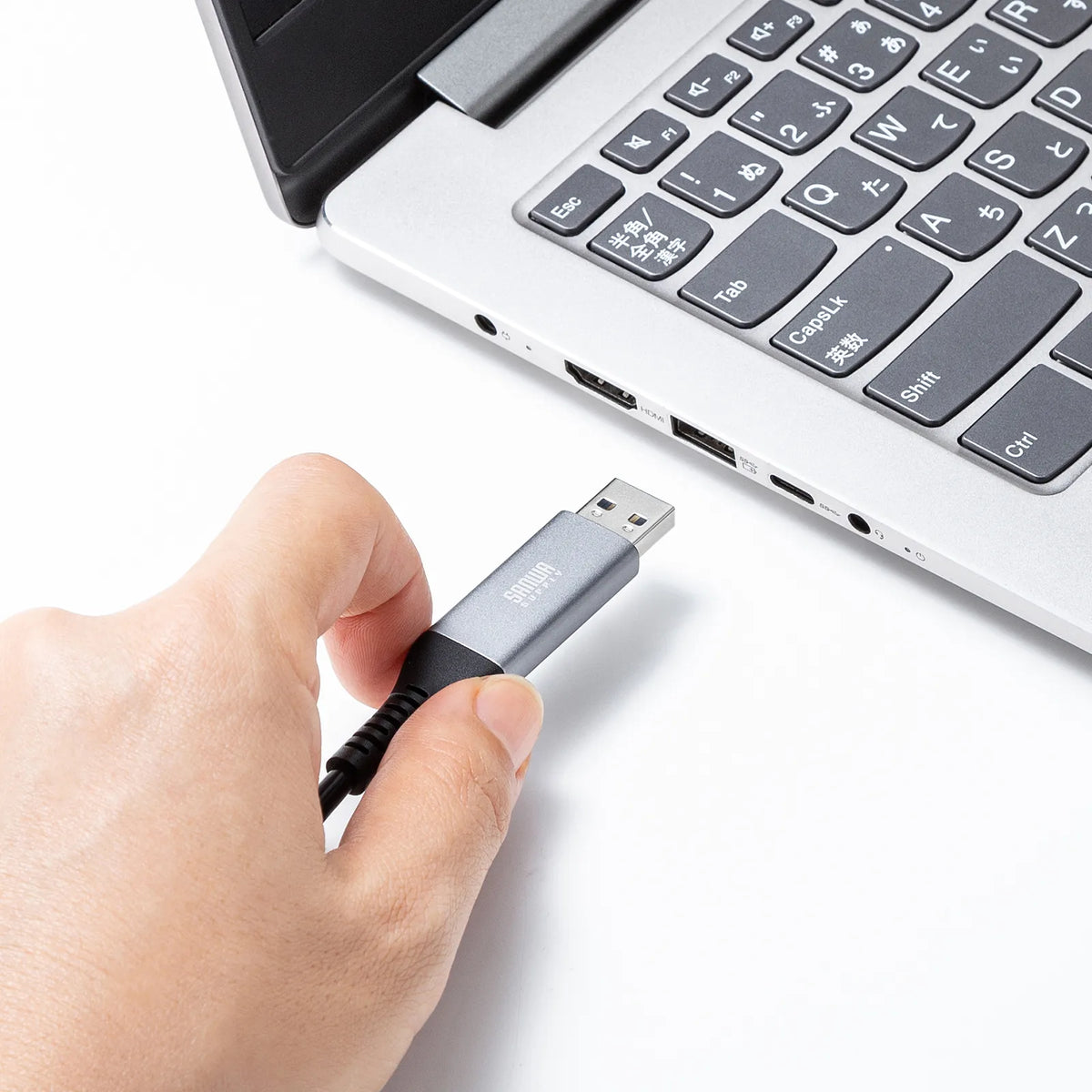 USB A LAN変換ケーブル（Gigabit対応・1m） KB-SL6ALAN01BK