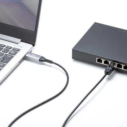 USB A to LAN conversion cable (Gigabit compatible, 3m) KB-SL6ALAN03BK
