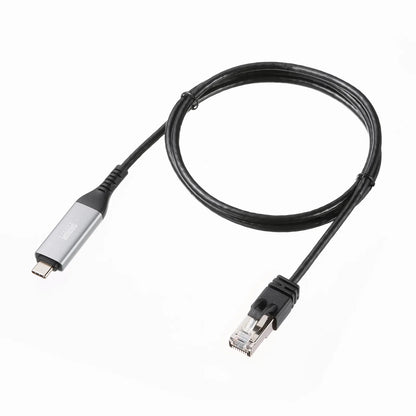USB Type-C LAN変換ケーブル（Gigabit対応・1m） KB-SL6CLAN01BK