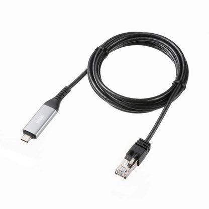 USB Type-C to LAN conversion cable (Gigabit compatible, 2m) KB-SL6CLAN02BK