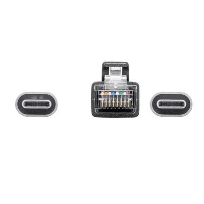 急速充電対応 USB Type-C LAN変換ケーブル（Gigabit対応・PD100W・2m） KB-SL6CLANPD2BK